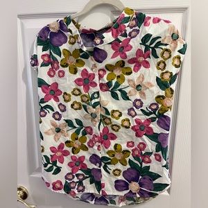 Sophyline Button down floral shirt. Size S.